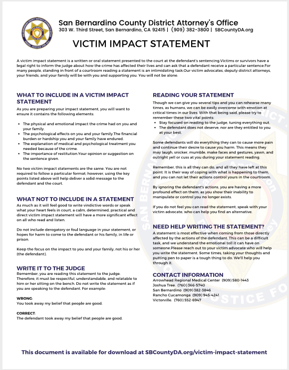 victim impact statement icon