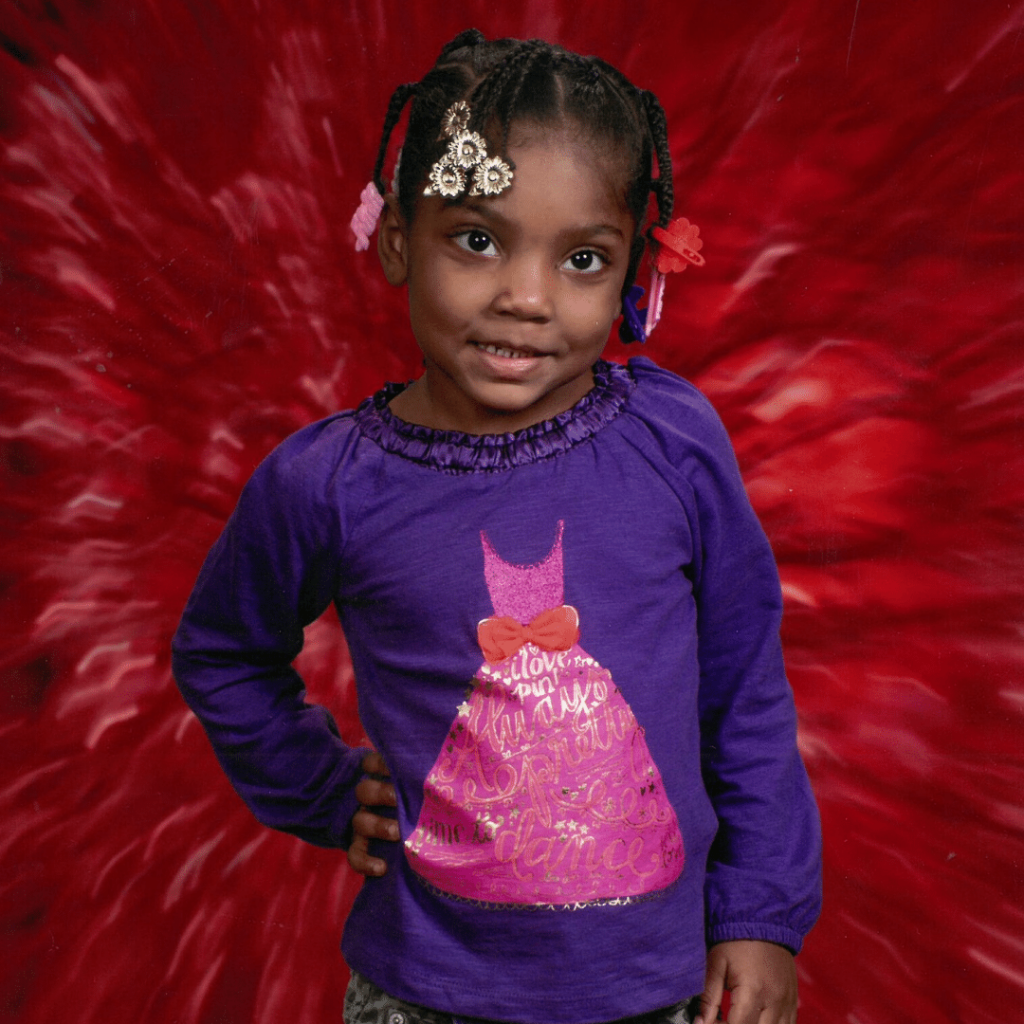 Samiah Downing poses for her 2012-2013 school photo