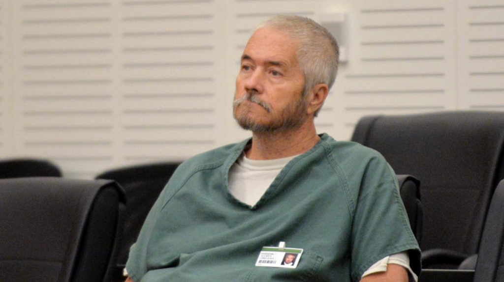 Larry James Allred seated in court in 2016.
